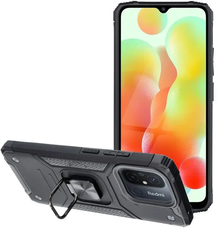 Oem NITRO dėklas skirtas Xiaomi Redmi 12C juodos spalvos