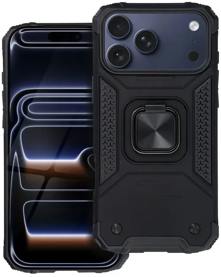 OEM dėklas, skirtas iPhone 17 Pro Max / 18 Pro Max (žemas kameros kraštas) Nitro juodas