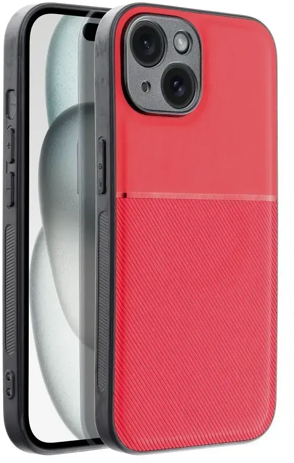 OEM dėklas, skirtas iPhone 15, kilnus, raudonas