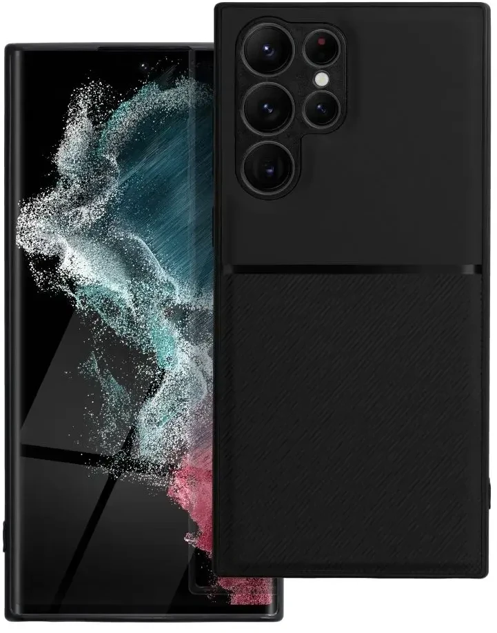 Oem NOBLE dėklas skirtas Samsung Galaxy S22 Ultra juodos spalvos