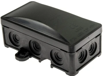Virštinkinė instaliacinė dėžutė 72x95x40mm IP54 juoda PAWBOL A.0063C