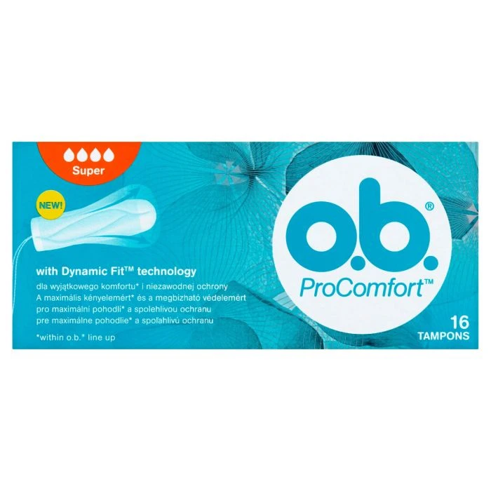Tamponai O.B. ProComfort Super, 16 vnt.