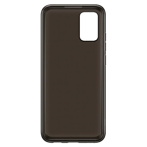Dėklas QA026TBE Soft Clear Cover for Samsung Galaxy A02S Juodas (Juodas)