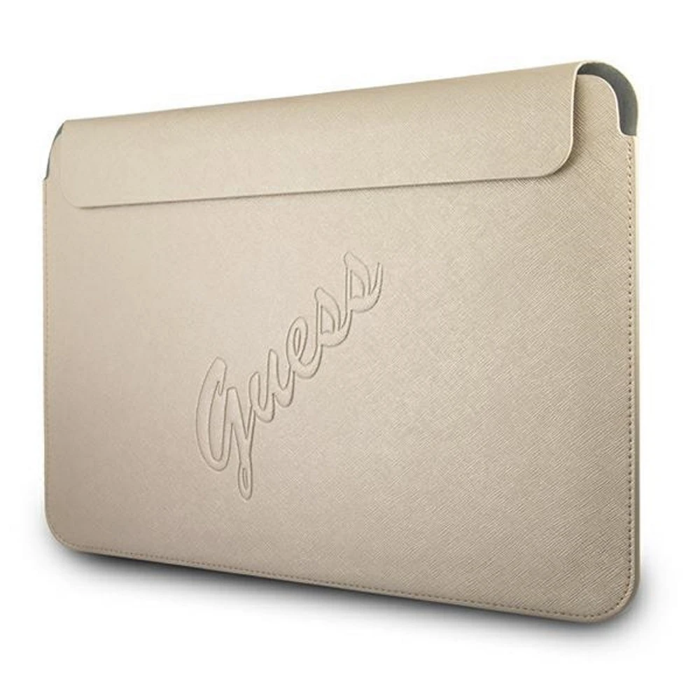 Guess Sleeve GUCS13PUSASLG 13" zoty /auksinis Saffiano Script
