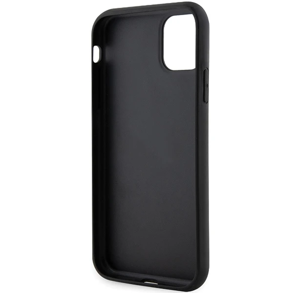 Karl Lagerfeld dėklas, skirtas iPhone 11 / Xr KLHCN61SAKHPCK juodos spalvos Saffiano Monogram Choupette