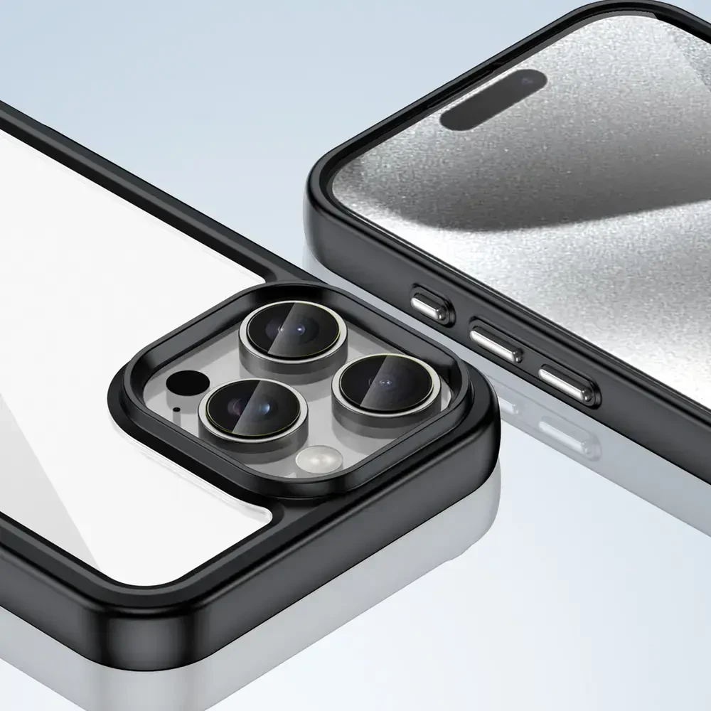 Hurtel Outer Space Gel Frame Apple iPhone 16 Pro Max – dėklas telefonui raudonos spalvos
