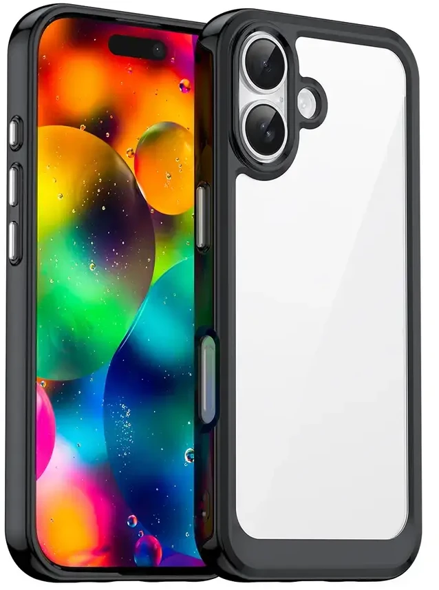 Hurtel Dėklas Outer Space skirtas Apple iPhone 17 – juodos spalvos skaidrus
