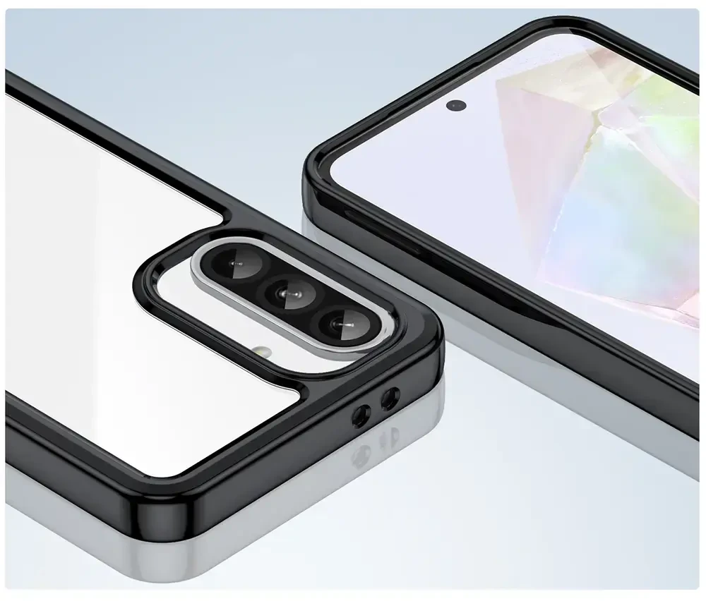 Hurtel Outer Space Samsung Galaxy A26 Cover with Flexible Frame – dėklas telefonui juodos spalvos