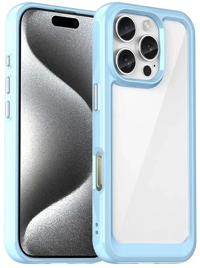 Hurtel Outer Space Gel Frame Apple iPhone 16 Pro – dėklas telefonui mėlynos spalvos