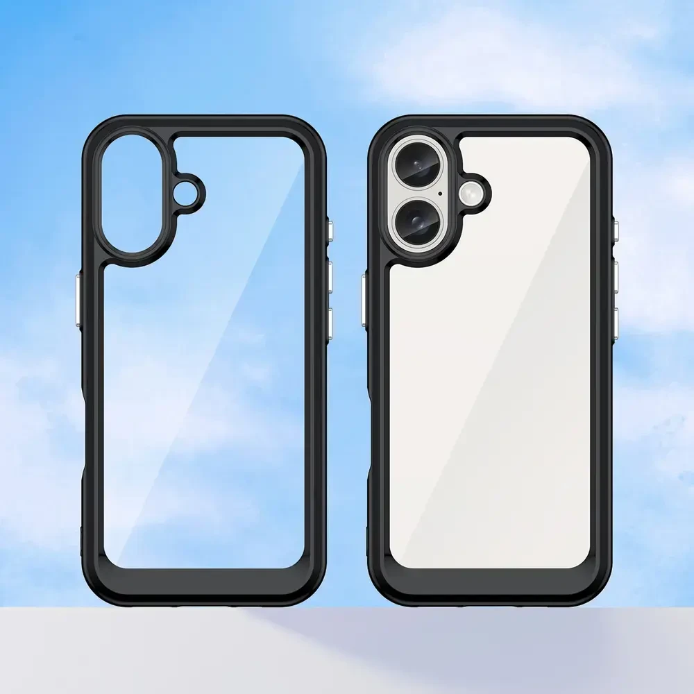 Hurtel Outer Space Gel Frame Apple iPhone 16 – dėklas telefonui raudonos spalvos