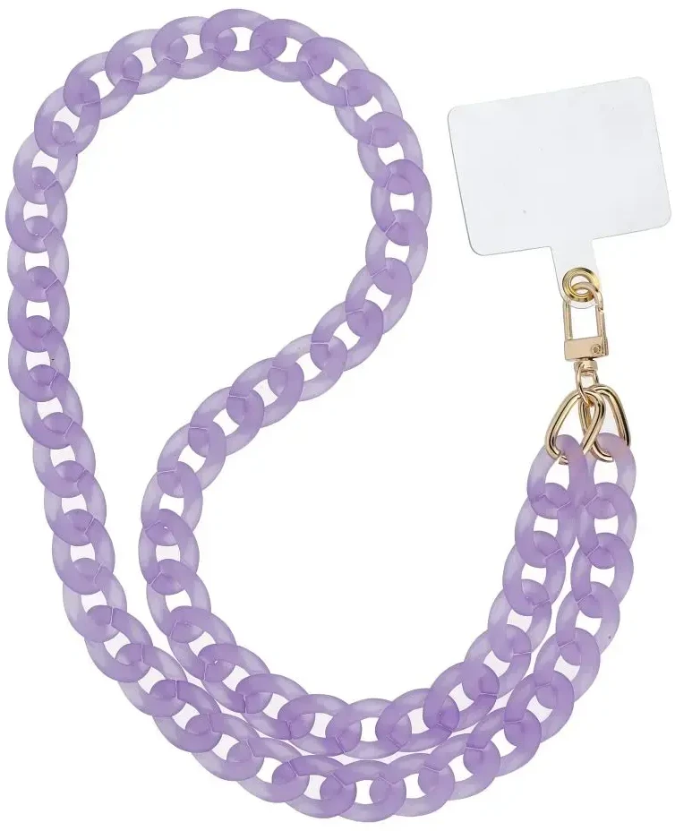 Impacto Gifts OEM PANAMA LONG telefono virvelė, telefono pakabukas / laido ilgis 80cm (40cm kilpoje) / ant kaklo - violetinė