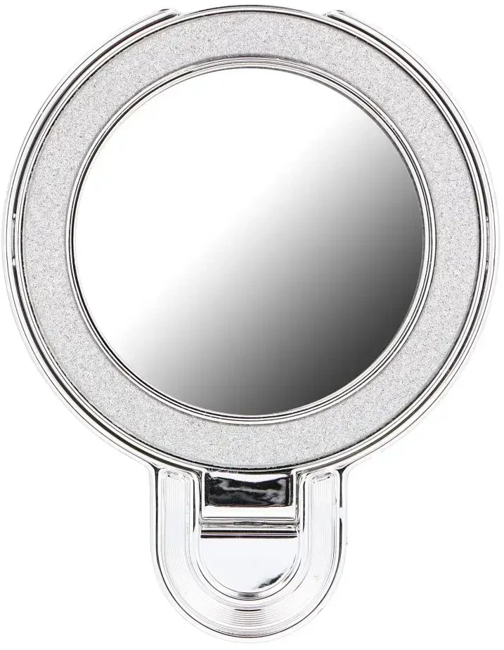 OEM telefono stovas CIRCLE MIRROR - priklijuojamas - sidabrinis