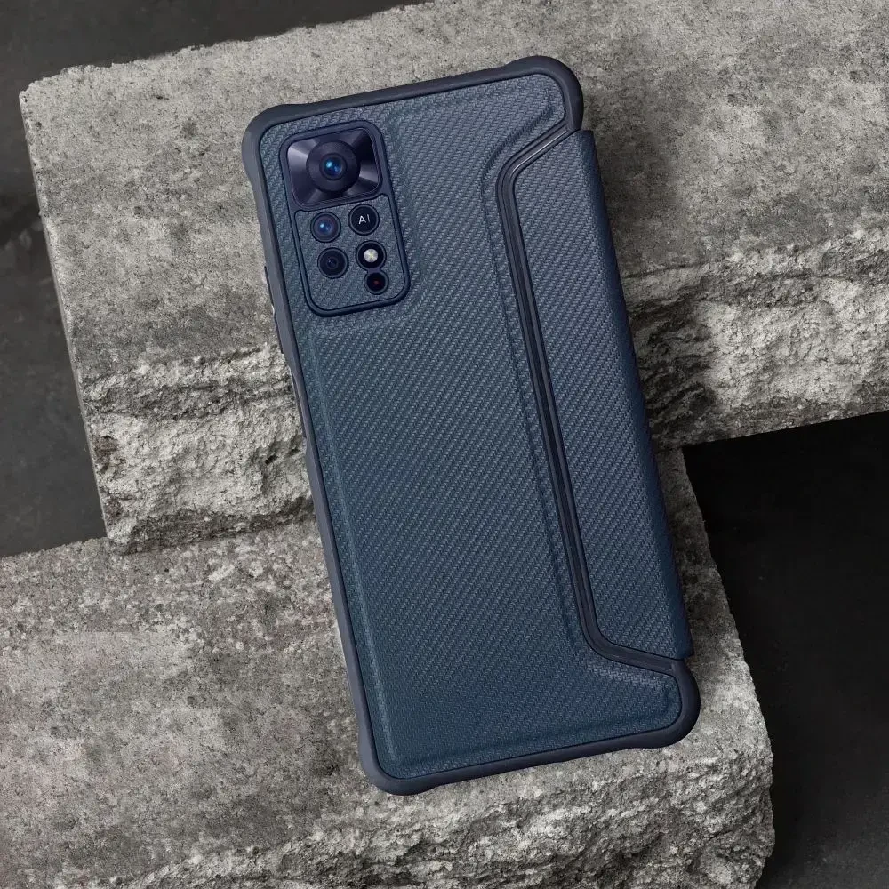 Dėklas Oem RAZOR Book skirtas Xiaomi Redmi 10C mėlynos spalvos