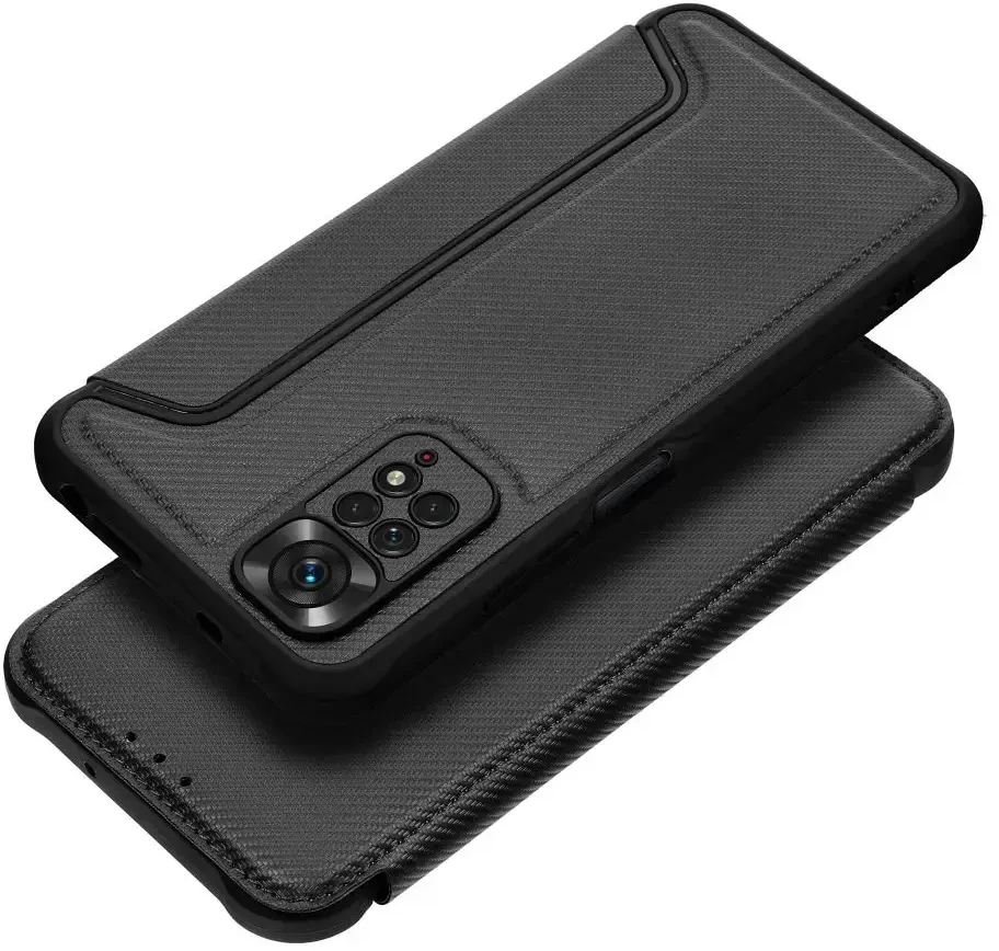 Dėklas Oem RAZOR Book skirtas Xiaomi Redmi Note 11 / 11S juodos spalvos
