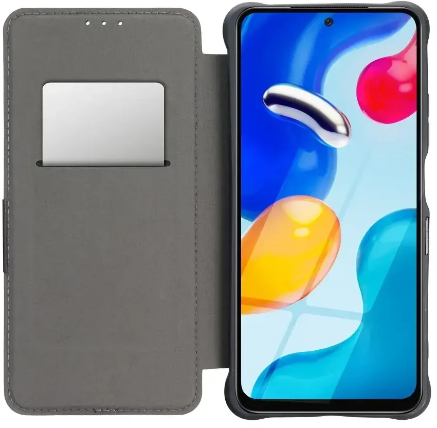 Dėklas Oem RAZOR Book skirtas Xiaomi Redmi Note 11 / 11S juodos spalvos