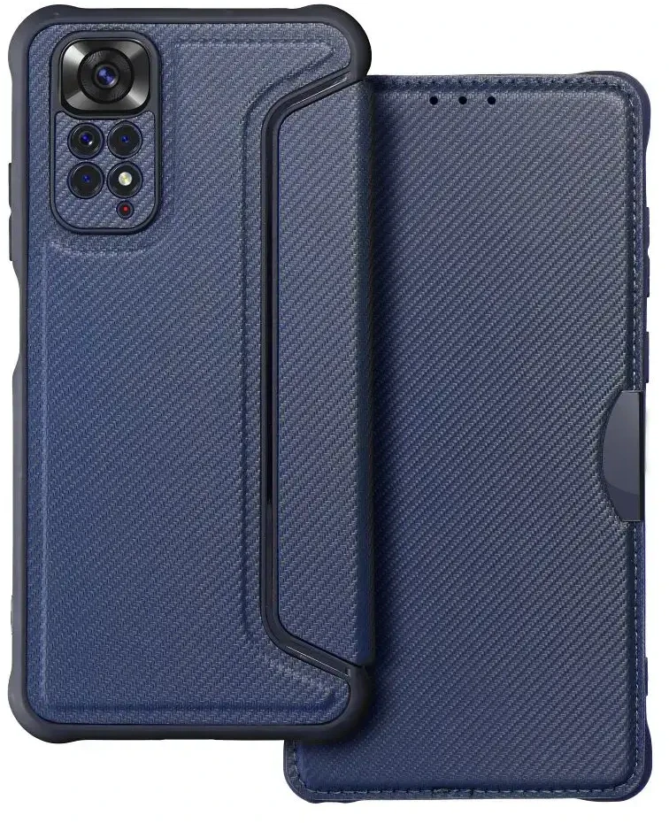 Dėklas Oem RAZOR Book skirtas Xiaomi Redmi Note 11 / 11S mėlynos spalvos