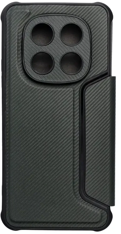 Dėklas Oem RAZOR Book skirtas Xiaomi Redmi Note 14 Pro 4G dark žalios spalvos
