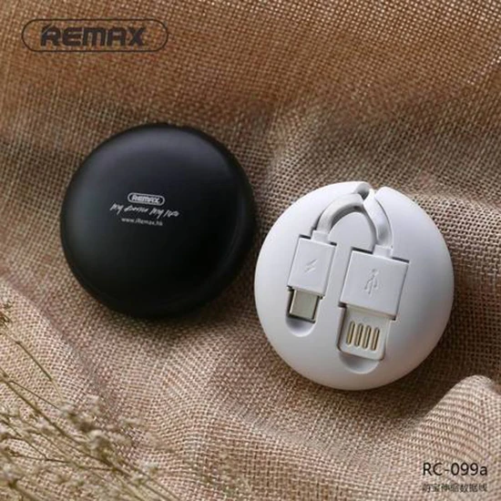 Oem REMAX kabelis Cutebaby RC-99a – USB į Type C – 1 metras baltos spalvos