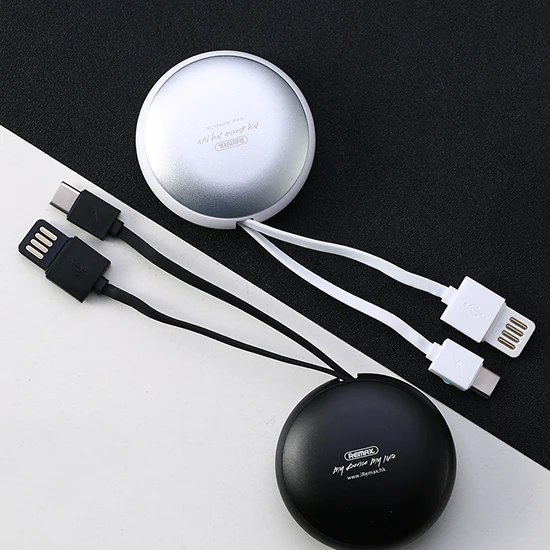 Oem REMAX kabelis Cutebaby RC-99a – USB į Type C – 1 metras baltos spalvos