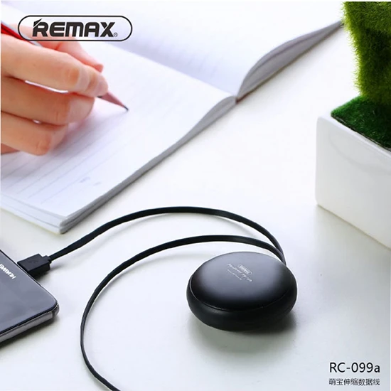 Oem REMAX kabelis Cutebaby RC-99t 2 in 1 – USB į Micro USB, Lightning – baltos spalvos