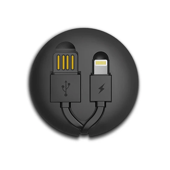 Oem REMAX kabelis Cutebaby RC-99t 2 in 1 – USB į Micro USB, Lightning – juodos spalvos