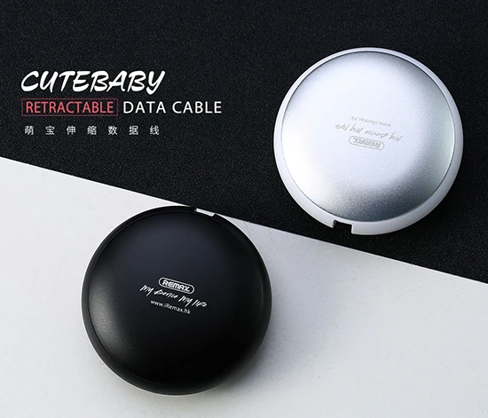 Oem REMAX kabelis Cutebaby RC-99t 2 in 1 – USB į Micro USB, Lightning – baltos spalvos