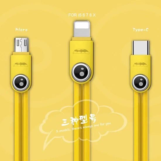 Oem REMAX Kabelis Lemen RC-101m – USB į Micro USB – geltonos spalvos