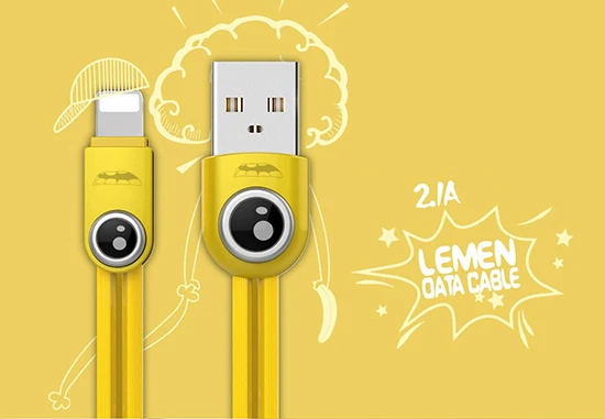 Oem REMAX Kabelis Lemen RC-101m – USB į Micro USB – geltonos spalvos