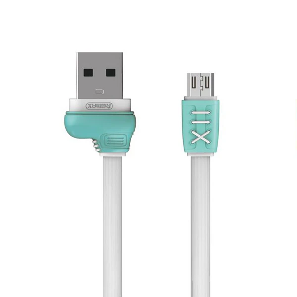 Oem REMAX Kabelis Running Shoe RC-112m – USB į Micro USB – 1 metras baltos spalvos