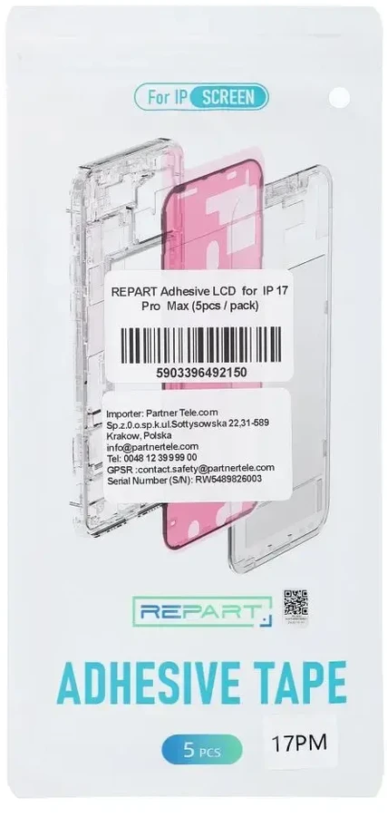 Staples REPART Taśma klejąca uszczelka wyświetlacza do IPHONE 13 Mini (5szt)