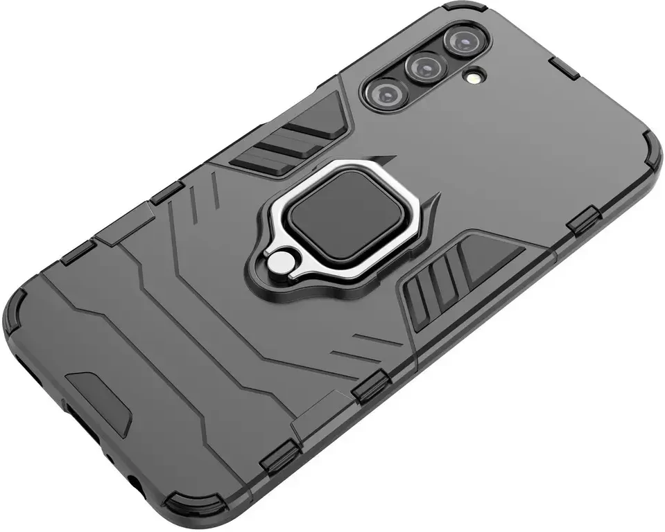 Hurtel Ring Armor Samsung Galaxy A24 4G armored magnetic holder ring dėklas telefonui juodos spalvos