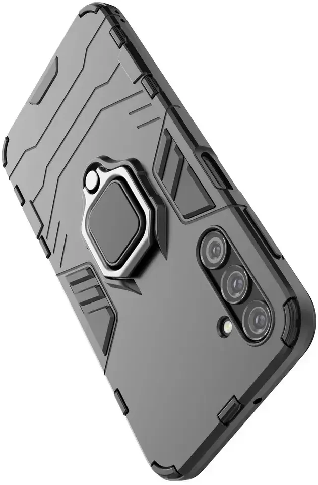 Hurtel Ring Armor Samsung Galaxy A24 4G armored magnetic holder ring dėklas telefonui juodos spalvos