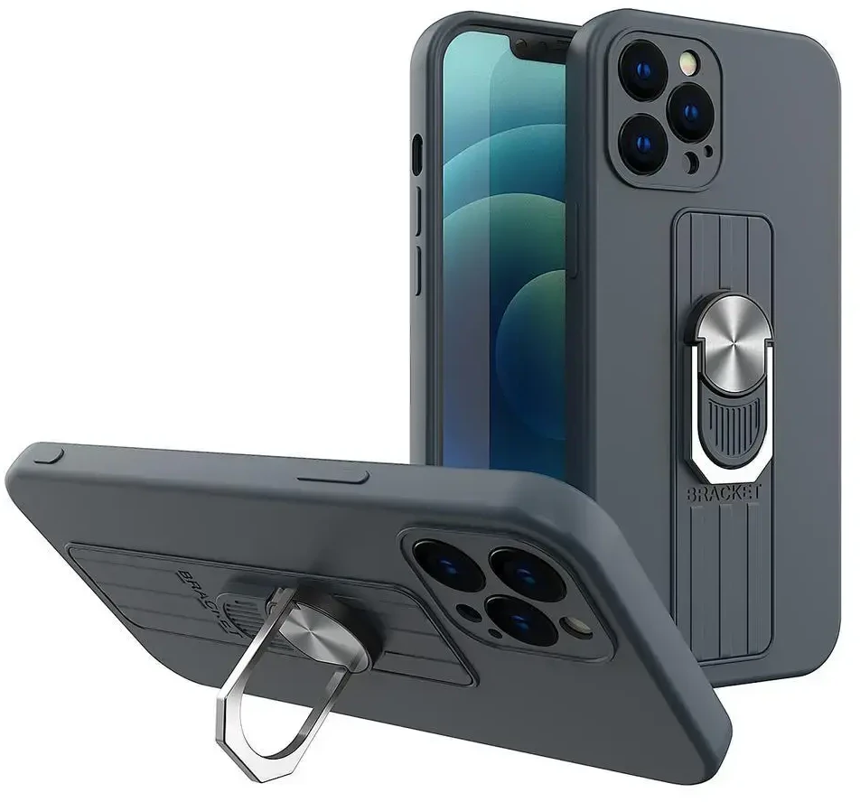 Hurtel Ring silikoninis dėklas skirtas Samsung Galaxy A13 5G, raudonas