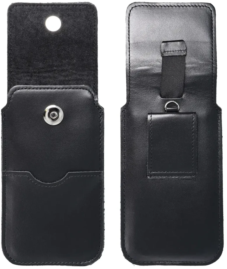 Dėklas OEM odinis universalus slankiklis su atvartu - ROYAL / juoda - Dydis 2XL + platus - SAMSUNG A12 / NOTE 9 / XIAOMI REDMI NOTE 10 PRO