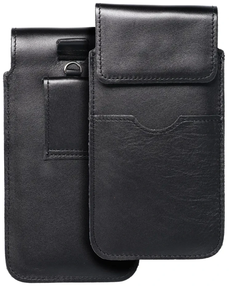 Dėklas OEM odinis universalus slankiklis su atvartu - ROYAL / juoda - Dydis 2XL + platus - SAMSUNG A12 / NOTE 9 / XIAOMI REDMI NOTE 10 PRO
