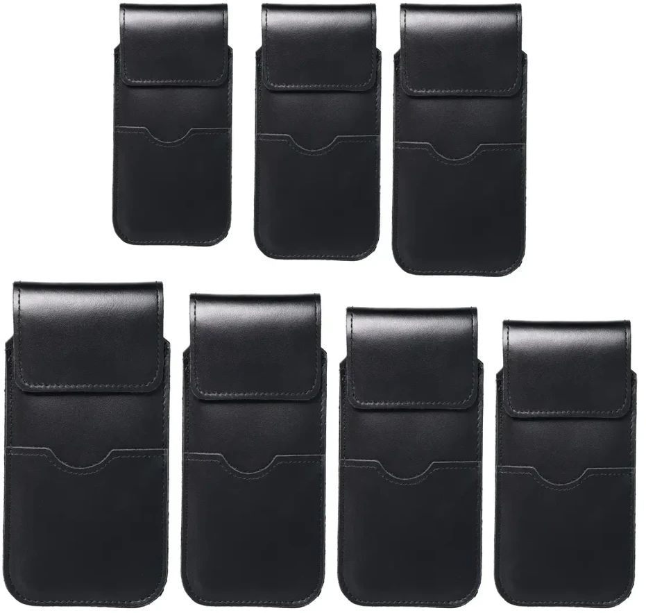 Oem Dėklas užsegamas odinis telefono dėklas su atvartu, skirtas Samsung S21 ULTRA / Huawei P SMART 2021 / Xiaomi Redmi 12 / Oppo A98 5G Royal dydis 2XL+aukštas juodas