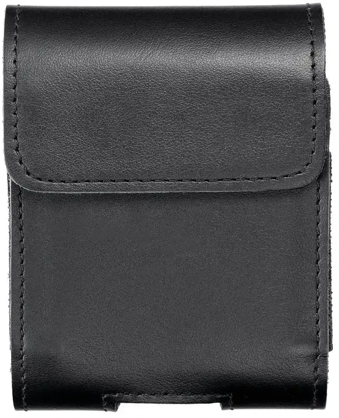 Dėklas Oem ROYAL universal horizontal leather belt holster size V skirtas Samsung Galaxy FLIP 1 / 2 / 3 / 4 / Huawei P50 Pocket / Motorola RAZR 5G juodos spalvos