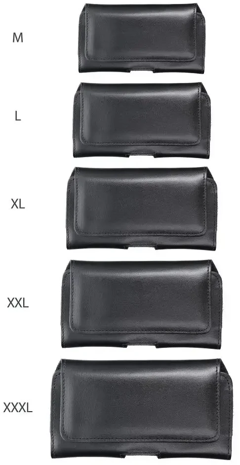 Dėklas Oem ROYAL universalus horizontal leather belt holster size 2XL skirtas Samsung Galaxy A21s / S20 ULTRA / S21 ULTRA / A70 / A71 / XIAOMI REDMI 9 / HUAWEI P SMART PRO juodos spalvos