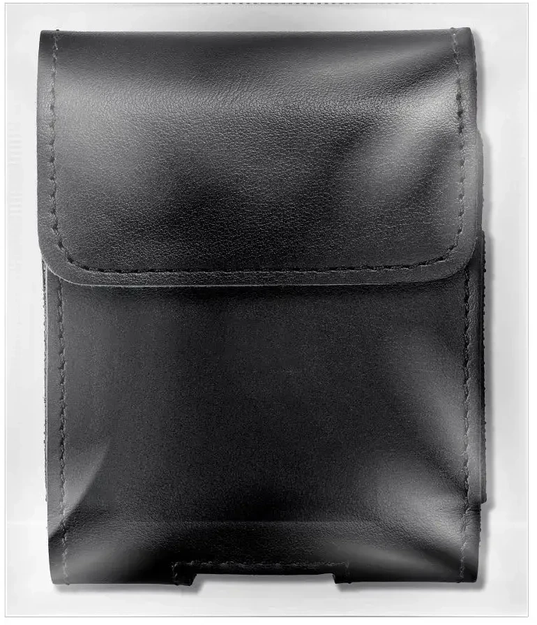 Dėklas Oem ROYAL universal horizontal leather belt holster size V skirtas Samsung Galaxy FLIP 1 / 2 / 3 / 4 / Huawei P50 Pocket / Motorola RAZR 5G juodos spalvos