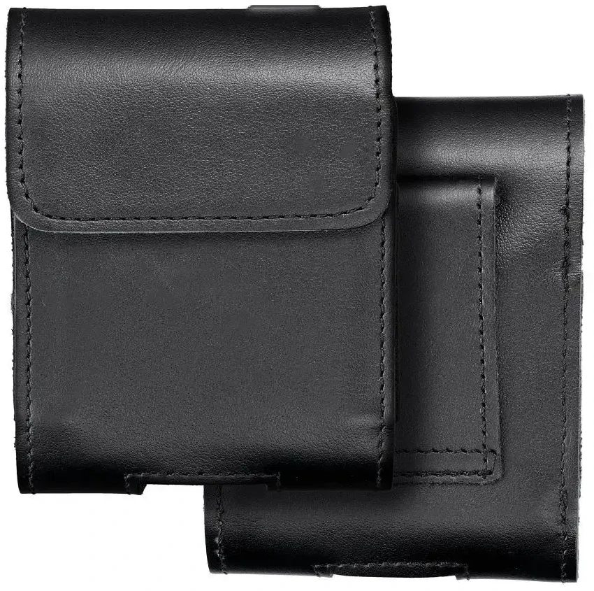 Dėklas Oem ROYAL universal horizontal leather belt holster size V skirtas Samsung Galaxy FLIP 1 / 2 / 3 / 4 / Huawei P50 Pocket / Motorola RAZR 5G juodos spalvos