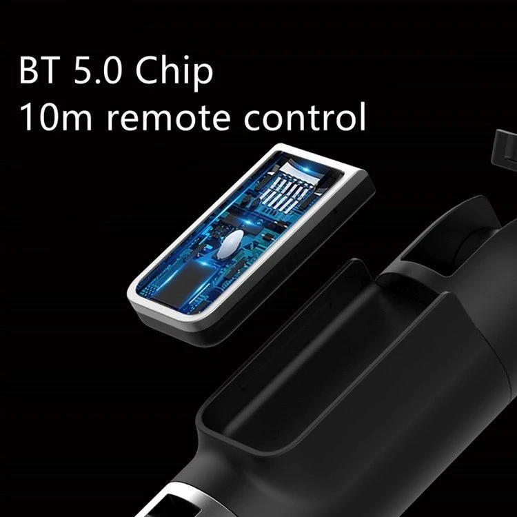 Oem Topt Asmenukių lazda MINI – su atjungiamu bluetooth nuotoliniu valdymu ir trikoju – P50 baltos spalvos