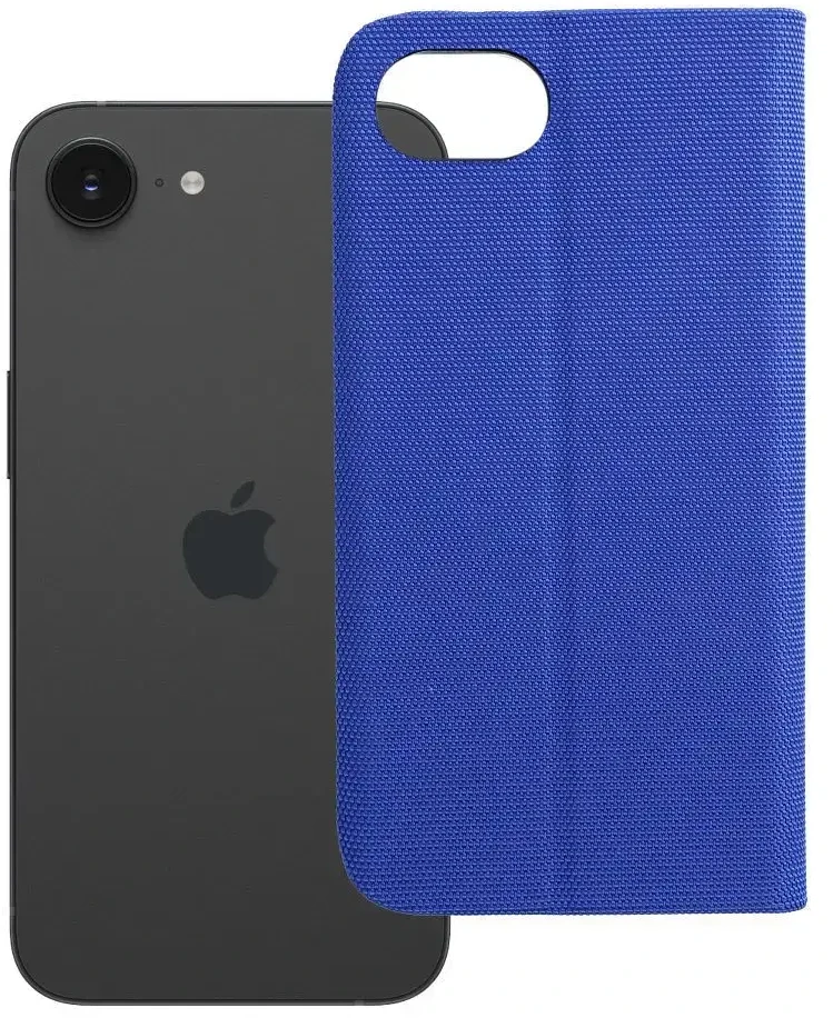 OEM atverčiamas dėklas iPhone 16e (SE 4 2025) Sensitive Book mėlynas