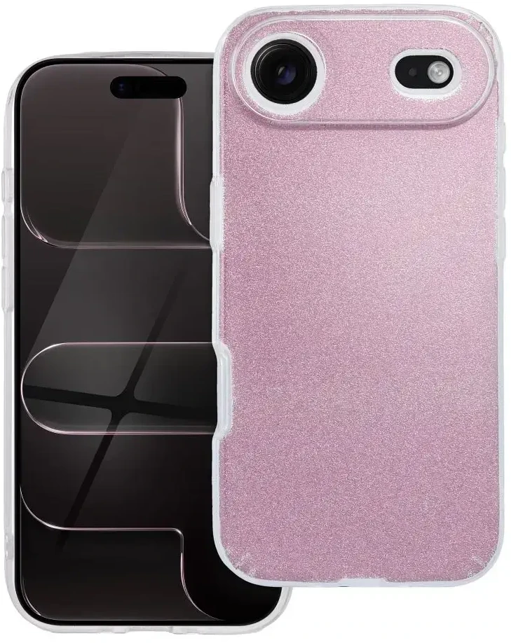 OEM dėklas, skirtas „iPhone 17 AIR“, spindinčios rožinės spalvos