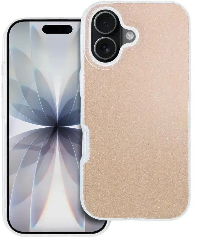 OEM dėklas, skirtas iPhone 17, blizgantis auksinis