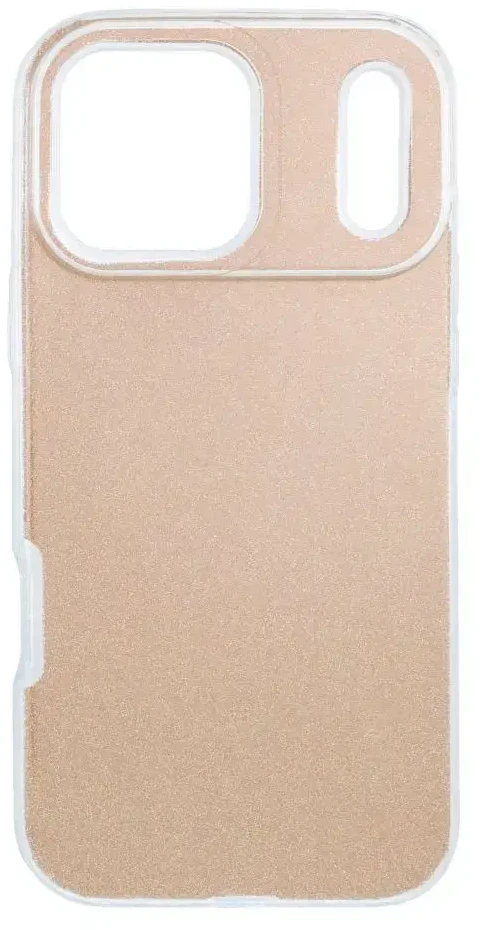 OEM dėklas, skirtas iPhone 17 Pro Max / 18 Pro Max (žemas kameros kraštas), blizgus auksinis