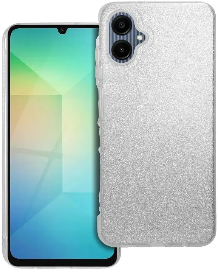 Oem SHINING dėklas skirtas Samsung Galaxy A06 4G sidabro spalvos