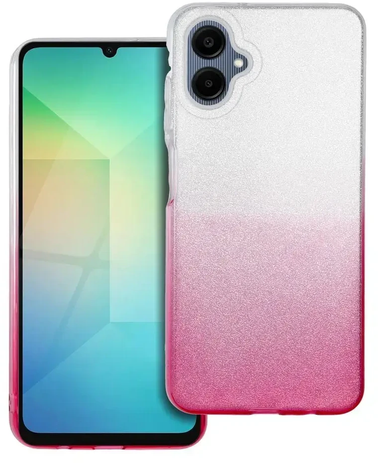 Oem SHINING dėklas skirtas Samsung Galaxy A06 5G skaidrus/rožinės spalvos