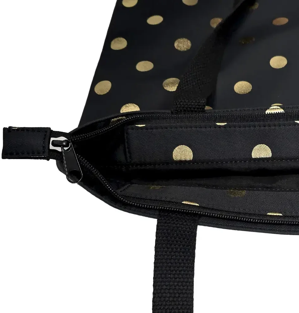 Oem Pirkinių krepšys Wonder wzór 2 auksinis polka-dot