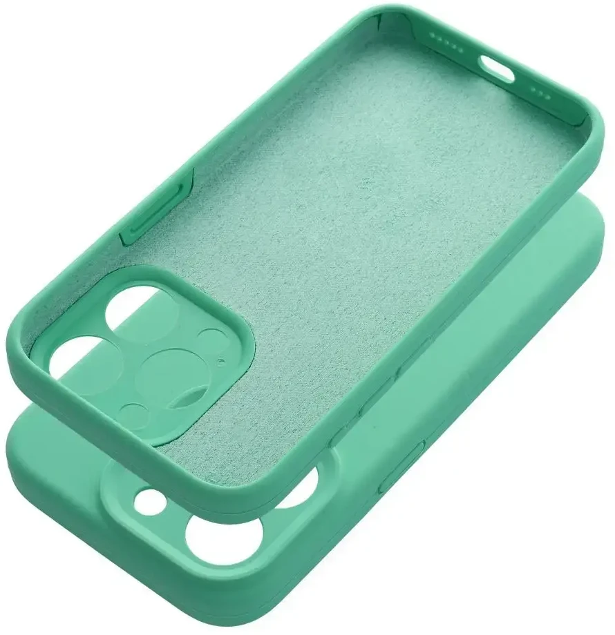 OEM dėklas, skirtas iPhone 16 PRO MAX silikoniniam 2 mm dėklui (apsaugai nuo kameros), mėtinis