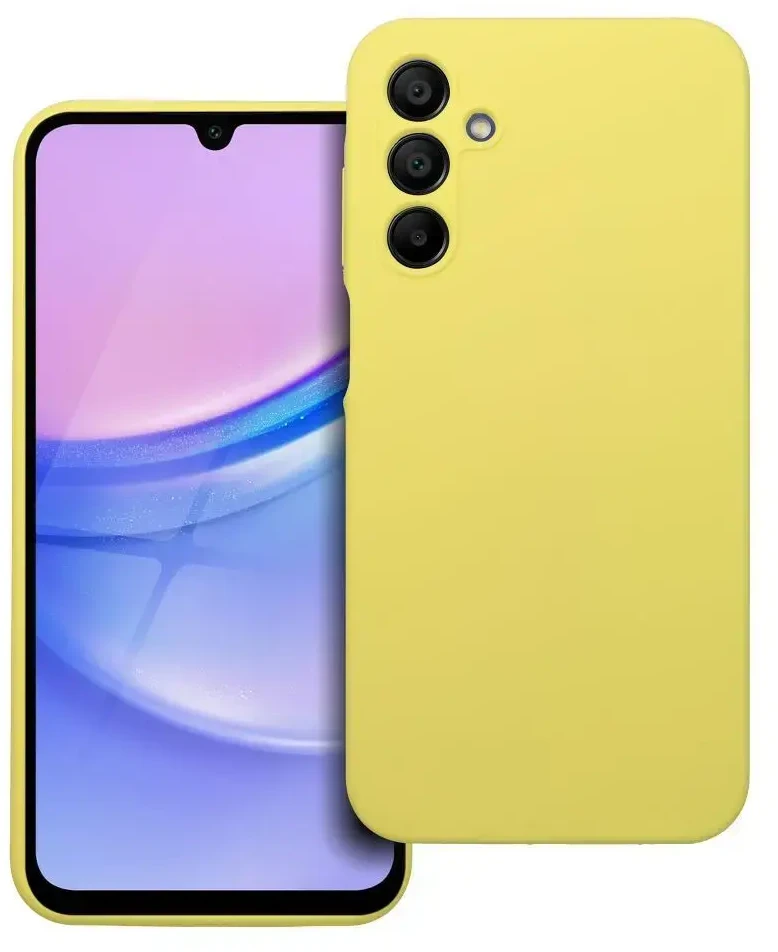Oem Dėklas SILICONE 2mm skirtas Samsung Galaxy A15 5G / A15 4G lemon